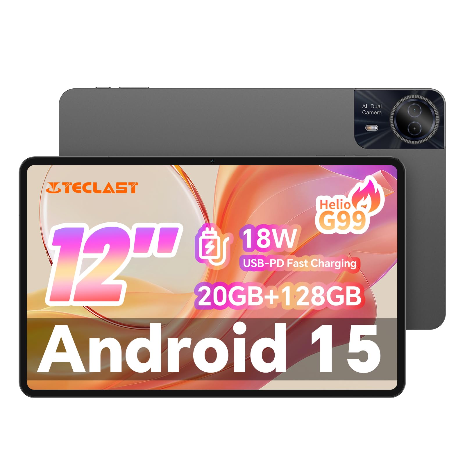 Amazon.com : TECLAST T60Pro Tablet 12'' Android 15 Tablet, 2K